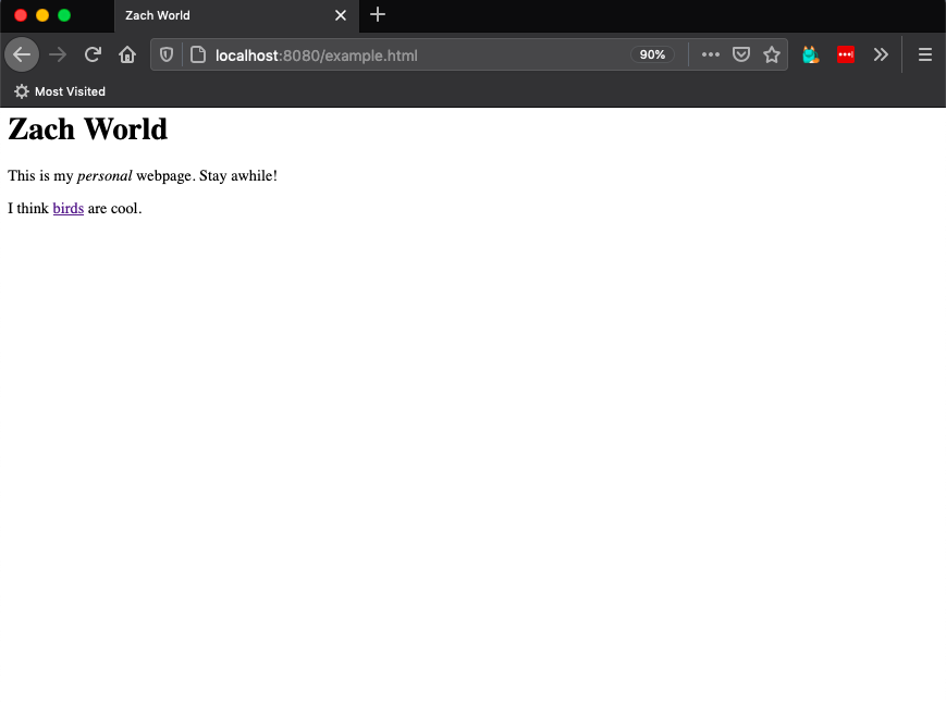 browser showing tab, including new title